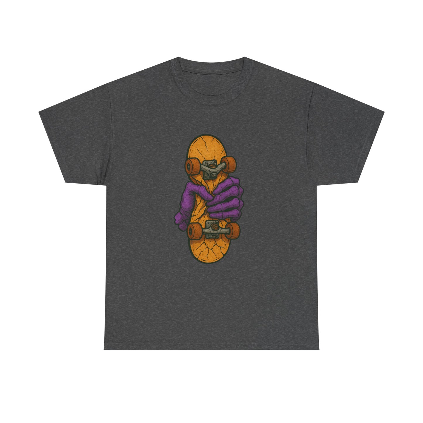 Skateboard Monster Tee, Fun Graphic T-Shirt for Skaters, Cool Unisex Cotton Shirt, Unique Gift for Birthdays, Streetwear Style Printify