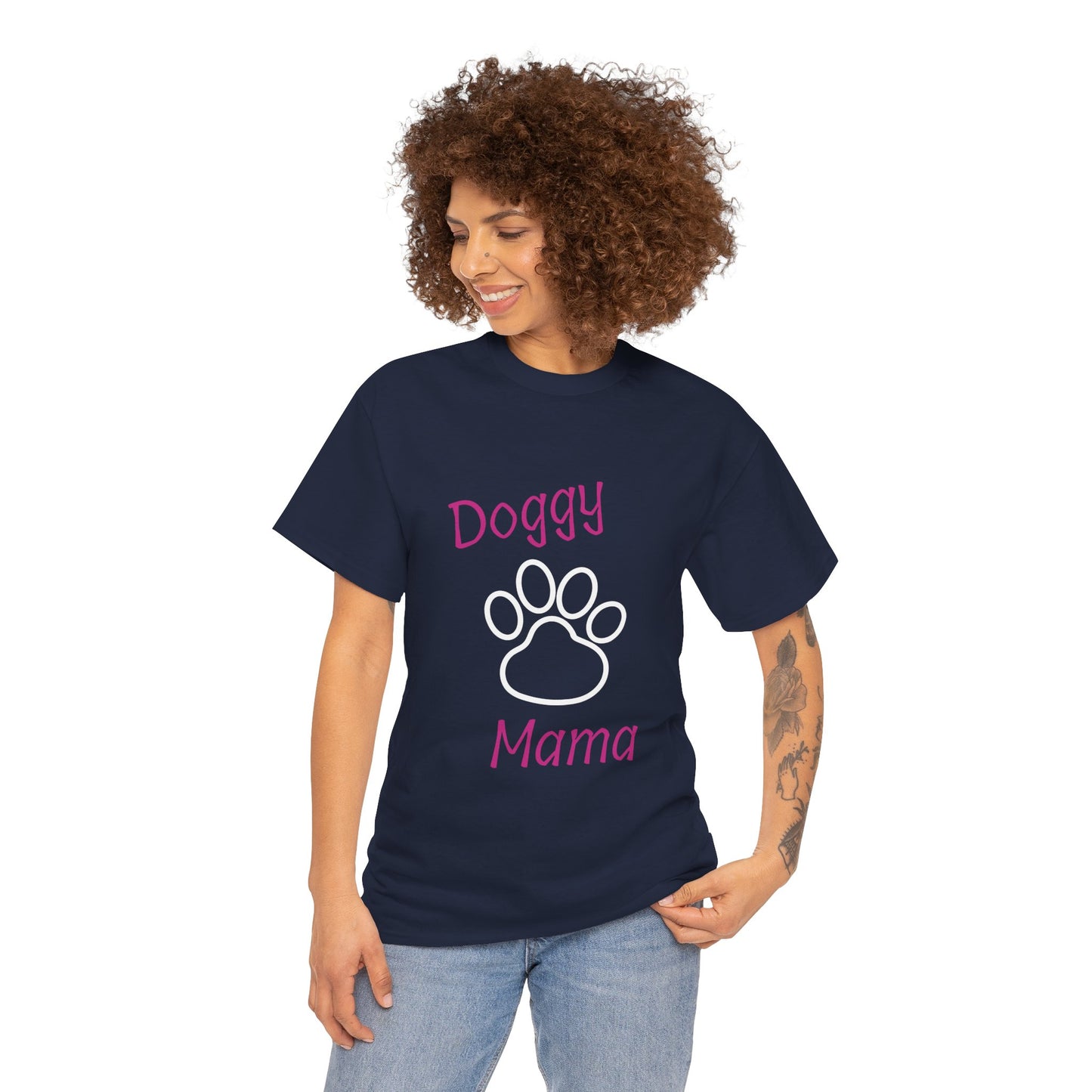 Doggy Mama Unisex Heavy Cotton Tee Printify