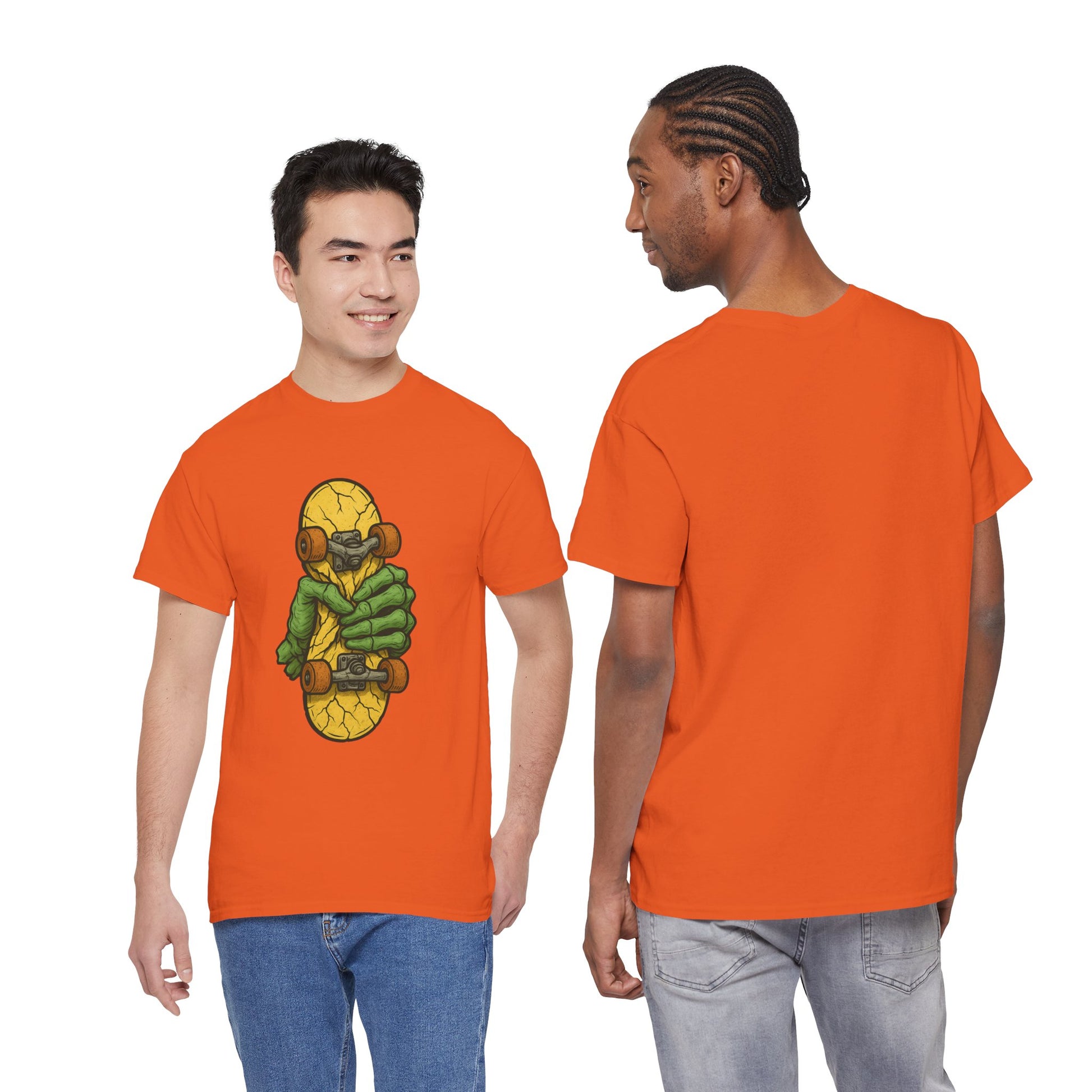 Skateboard Monster Tee, Fun Graphic T-Shirt for Skaters, Cool Unisex Cotton Shirt, Unique Gift for Birthdays, Streetwear Style Printify