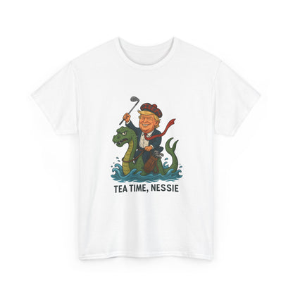 Playful Nessie Tee, Fun Shirt for Casual Wear, Great Gift for Lake Lovers, Perfect for Summer Outings, Unique Humor Apparel Printify