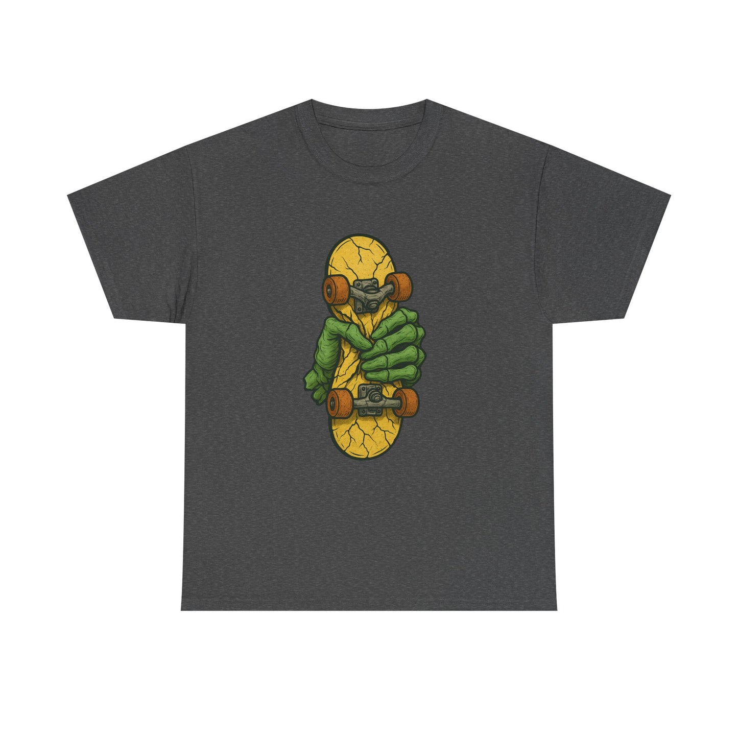 Skateboard Monster Tee, Fun Graphic T-Shirt for Skaters, Cool Unisex Cotton Shirt, Unique Gift for Birthdays, Streetwear Style Printify