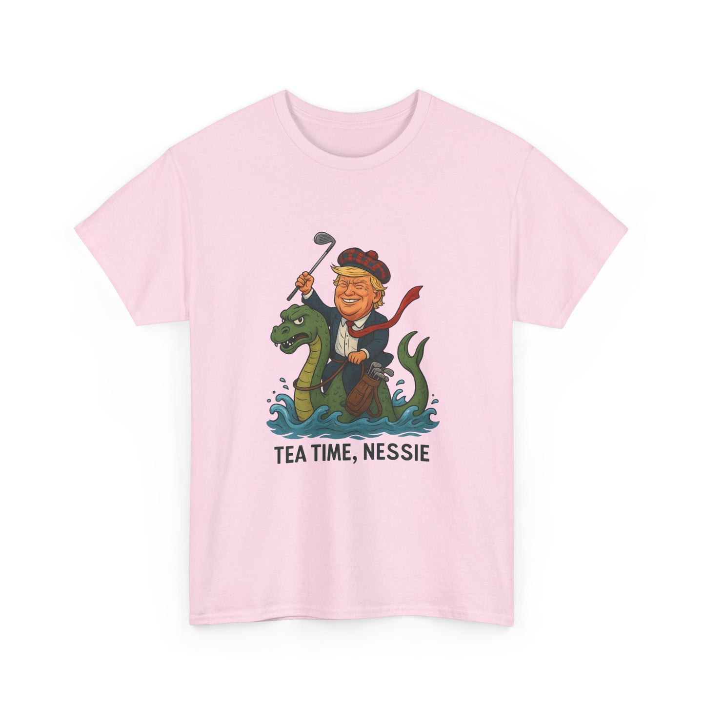 Playful Nessie Tee, Fun Shirt for Casual Wear, Great Gift for Lake Lovers, Perfect for Summer Outings, Unique Humor Apparel Printify
