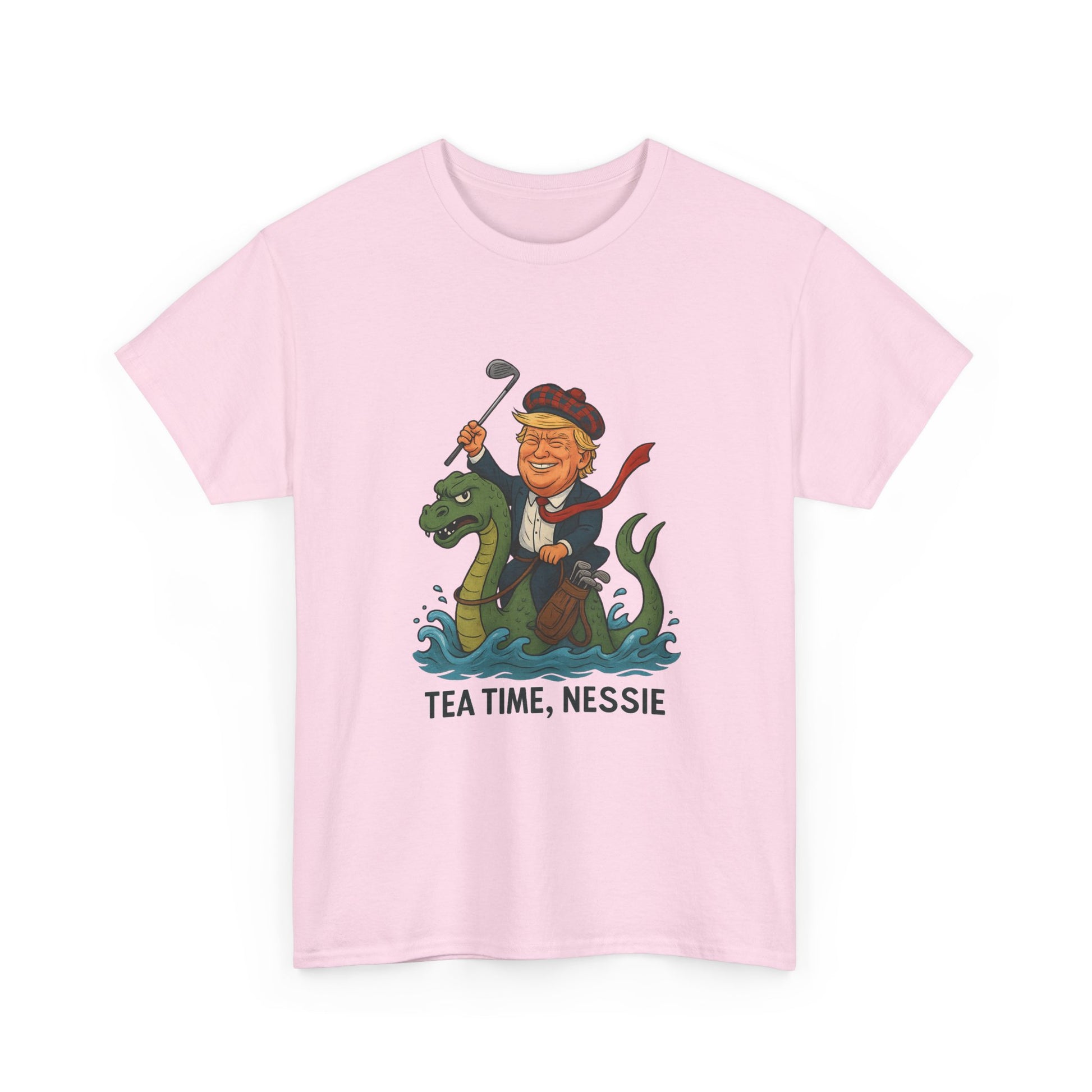 Playful Nessie Tee, Fun Shirt for Casual Wear, Great Gift for Lake Lovers, Perfect for Summer Outings, Unique Humor Apparel Printify