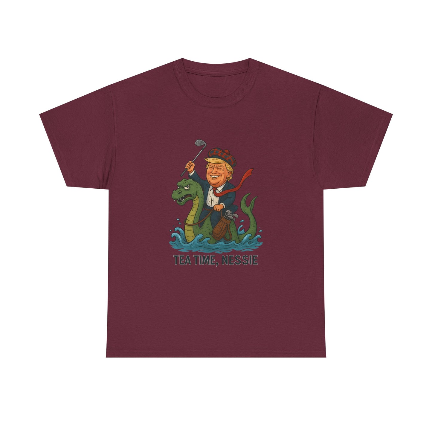 Playful Nessie Tee, Fun Shirt for Casual Wear, Great Gift for Lake Lovers, Perfect for Summer Outings, Unique Humor Apparel Printify