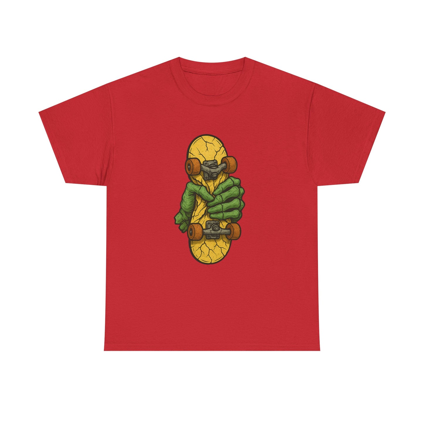 Skateboard Monster Tee, Fun Graphic T-Shirt for Skaters, Cool Unisex Cotton Shirt, Unique Gift for Birthdays, Streetwear Style Printify