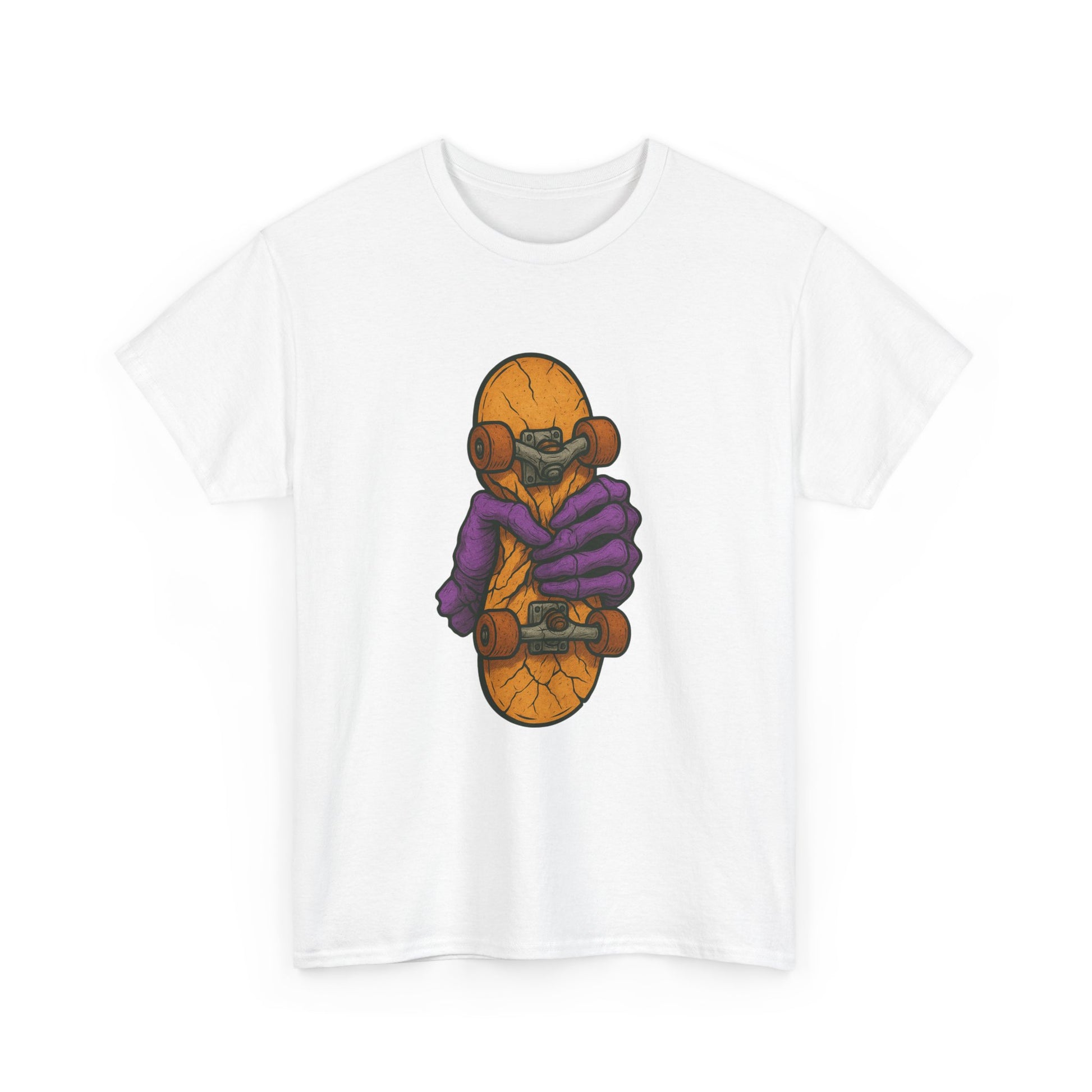 Skateboard Monster Tee, Fun Graphic T-Shirt for Skaters, Cool Unisex Cotton Shirt, Unique Gift for Birthdays, Streetwear Style Printify