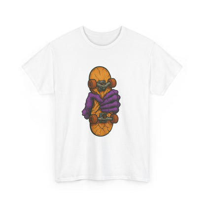 Skateboard Monster Tee, Fun Graphic T-Shirt for Skaters, Cool Unisex Cotton Shirt, Unique Gift for Birthdays, Streetwear Style Printify
