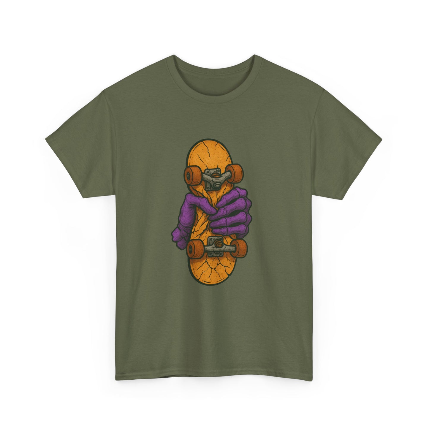 Skateboard Monster Tee, Fun Graphic T-Shirt for Skaters, Cool Unisex Cotton Shirt, Unique Gift for Birthdays, Streetwear Style Printify