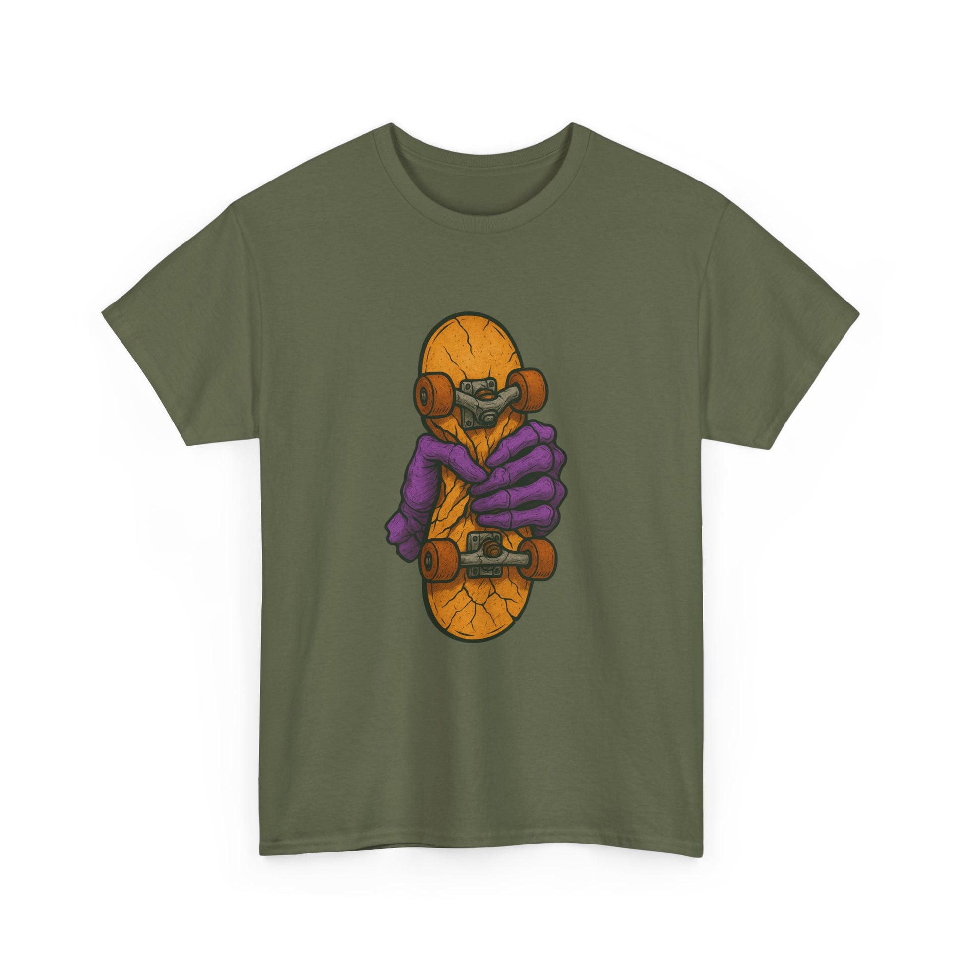 Skateboard Monster Tee, Fun Graphic T-Shirt for Skaters, Cool Unisex Cotton Shirt, Unique Gift for Birthdays, Streetwear Style Printify