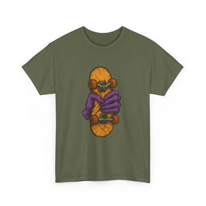 Skateboard Monster Tee, Fun Graphic T-Shirt for Skaters, Cool Unisex Cotton Shirt, Unique Gift for Birthdays, Streetwear Style Printify