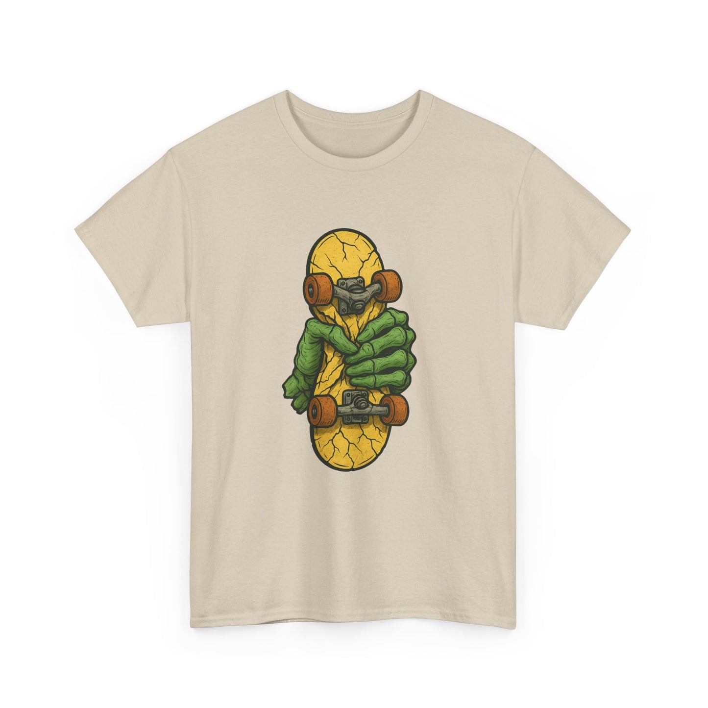 Skateboard Monster Tee, Fun Graphic T-Shirt for Skaters, Cool Unisex Cotton Shirt, Unique Gift for Birthdays, Streetwear Style Printify