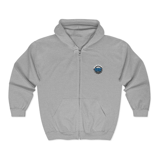Earned Not Given Zip Hoodie — Motivational Full-Zip Hooded Sweatshirt Printify
