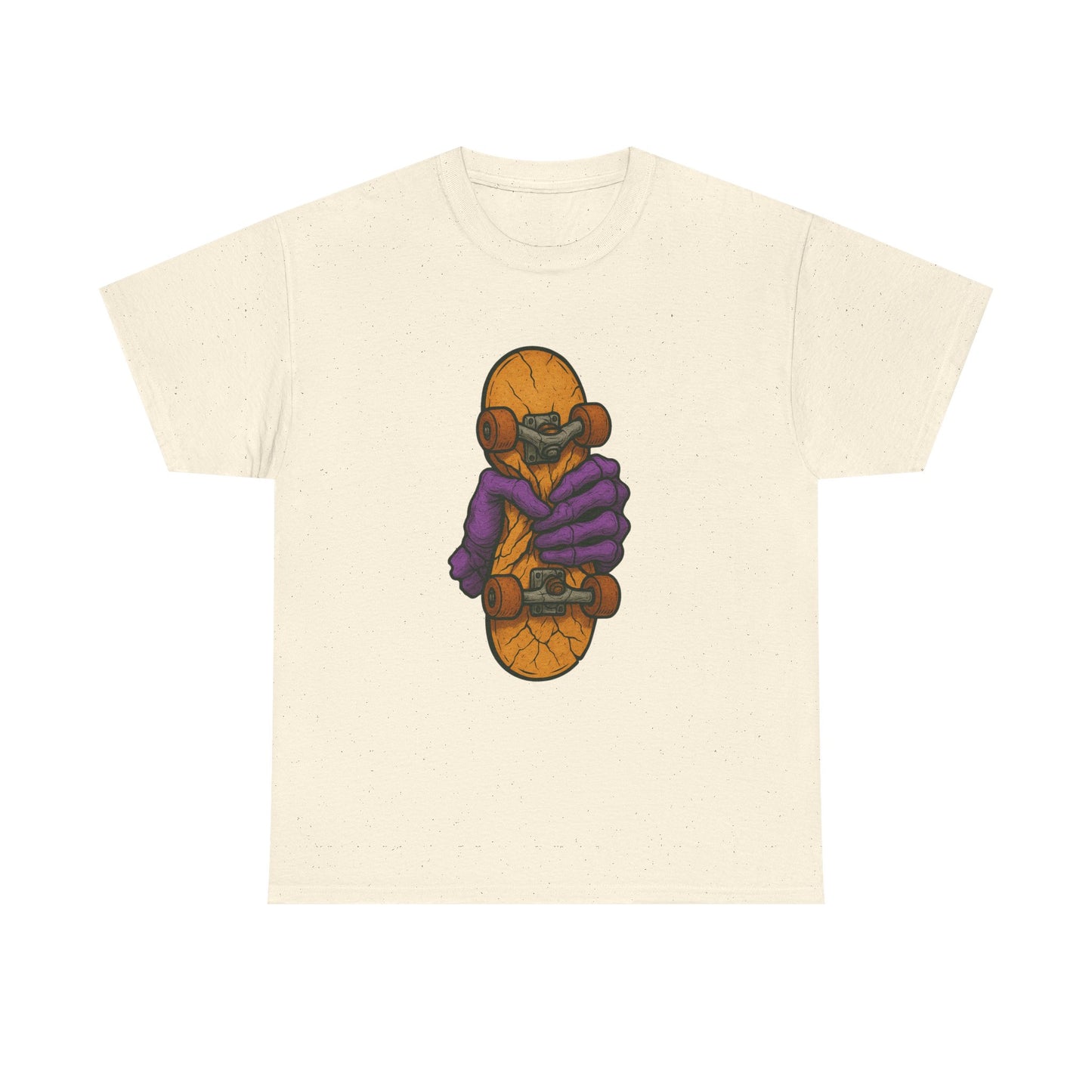 Skateboard Monster Tee, Fun Graphic T-Shirt for Skaters, Cool Unisex Cotton Shirt, Unique Gift for Birthdays, Streetwear Style Printify