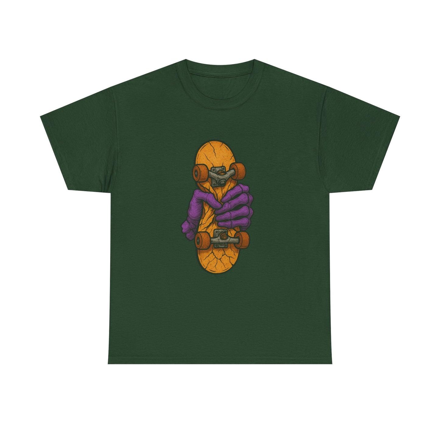 Skateboard Monster Tee, Fun Graphic T-Shirt for Skaters, Cool Unisex Cotton Shirt, Unique Gift for Birthdays, Streetwear Style Printify