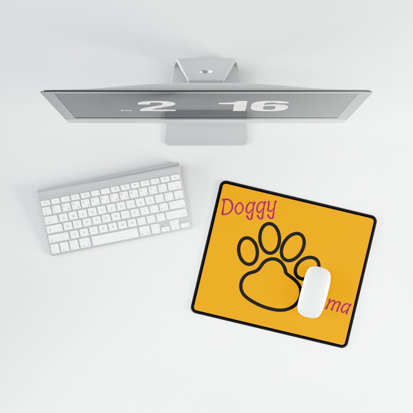 Doggy Mama Mouse Pads Printify
