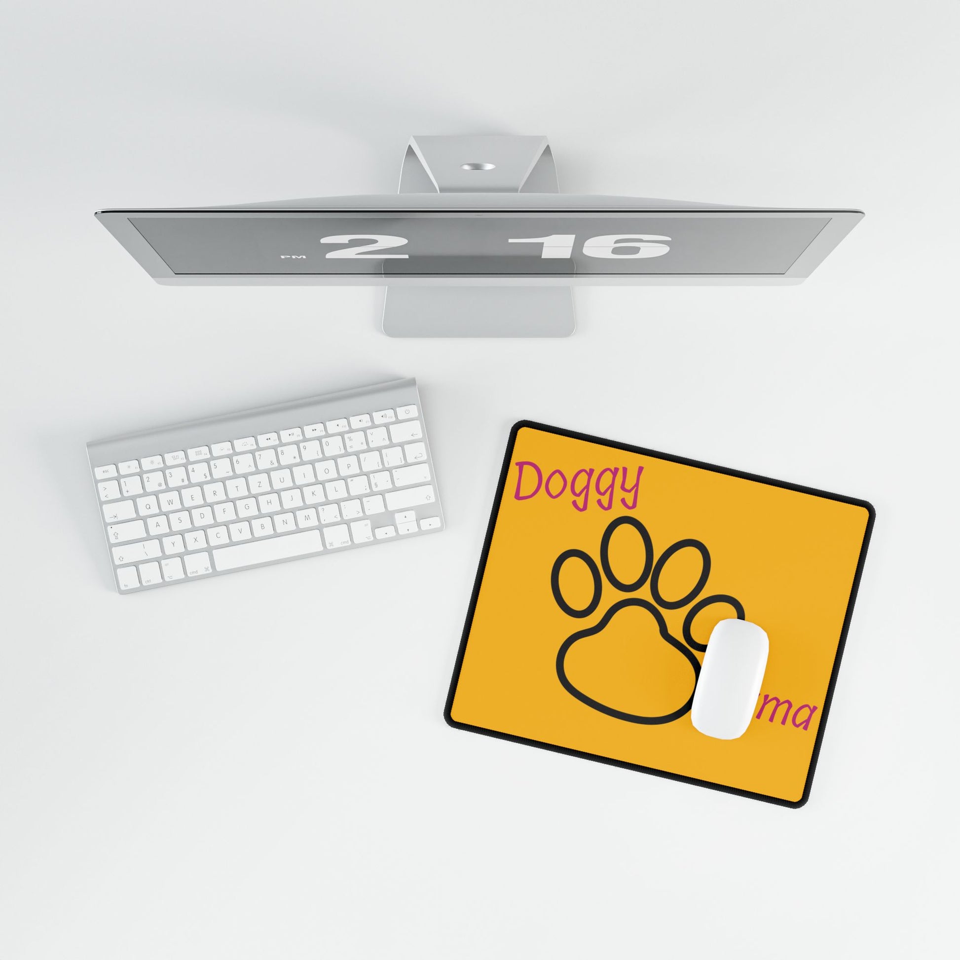 Doggy Mama Mouse Pads Printify