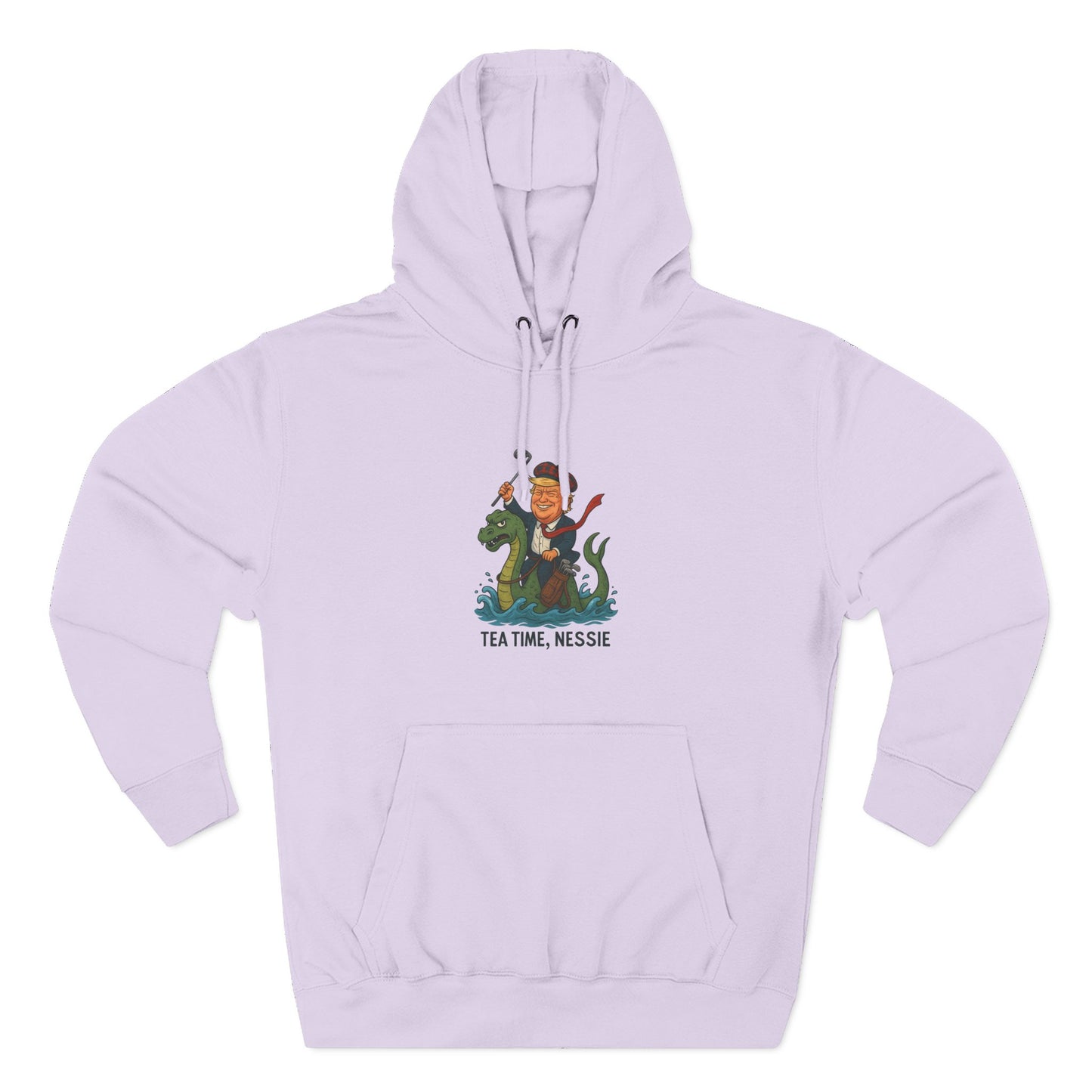 Nessie Tea Time Hoodie, Cozy Sweatshirt for Dragon Lovers, Gift for Tea Enthusiasts, Fun Highland Mythology Apparel, Comfortable Casual Wear Printify