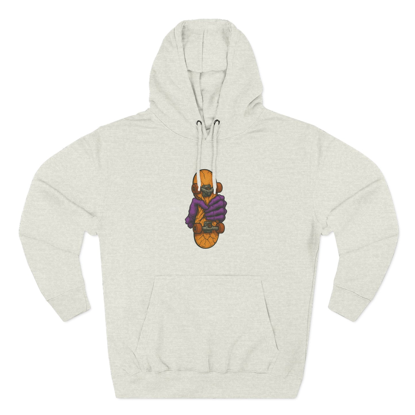 Cozy Three-Panel Fleece Hoodie for Chill Days, Perfect Gift for Friends, Unique Style, Casual Wear, Comfortable Layering Printify