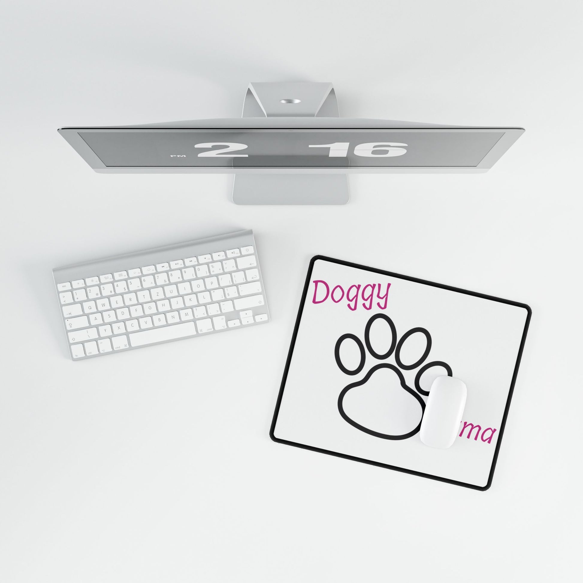 Doggy Mama Mouse Pads Printify