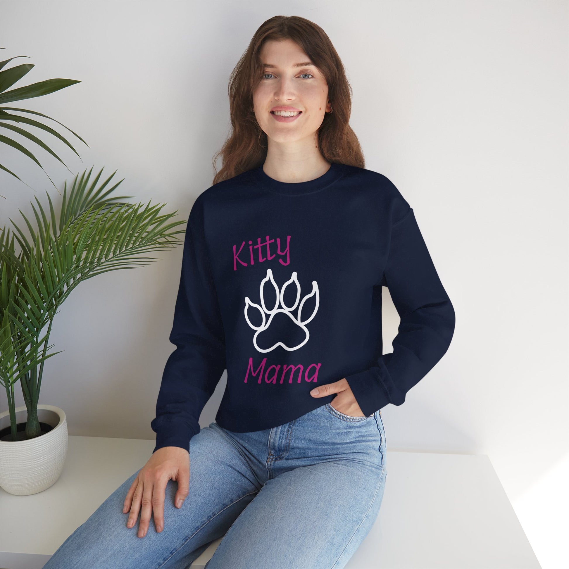 Copy of Unisex Heavy Blend™ Kitty Mama Crewneck Sweatshirt Printify