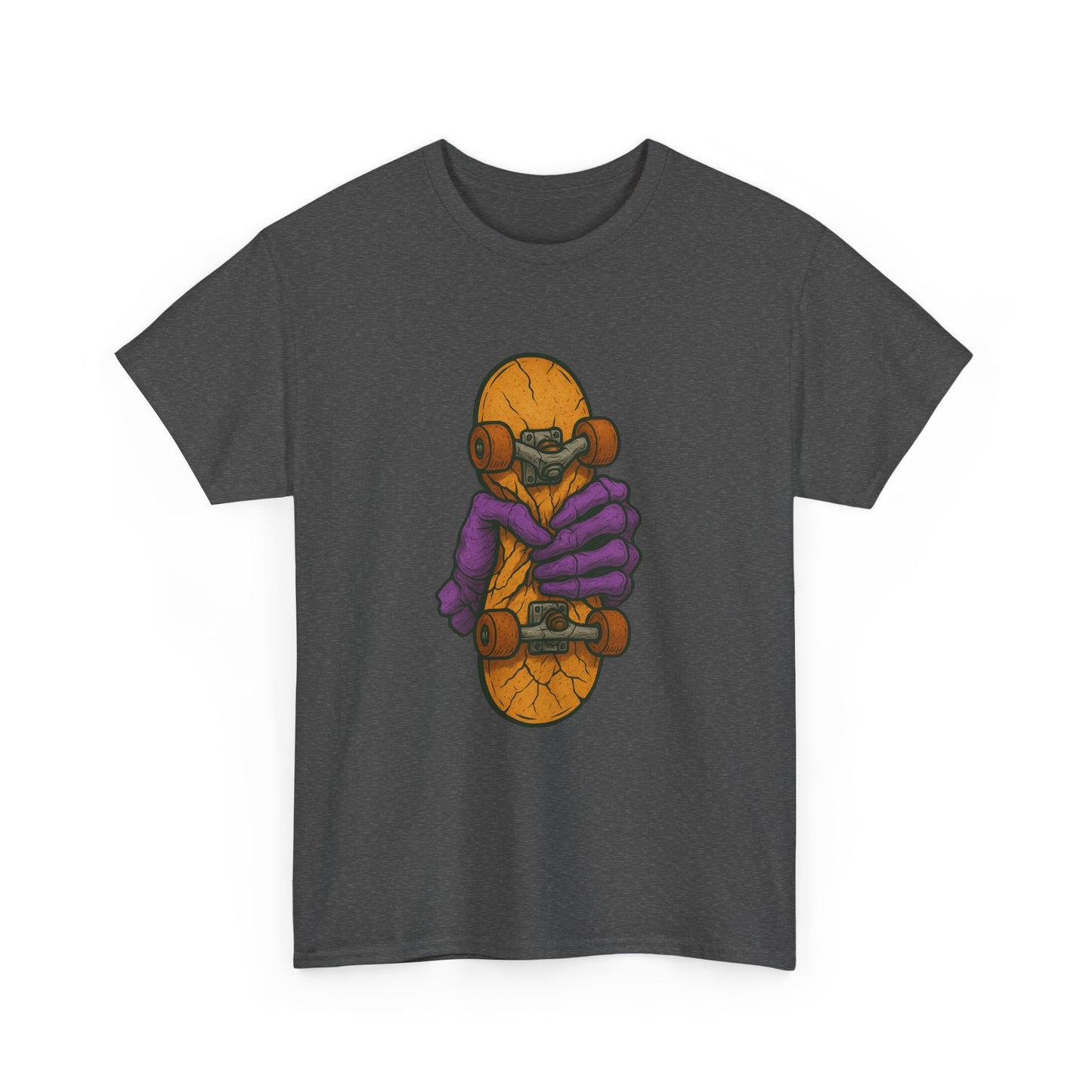 Skateboard Monster Tee, Fun Graphic T-Shirt for Skaters, Cool Unisex Cotton Shirt, Unique Gift for Birthdays, Streetwear Style Printify