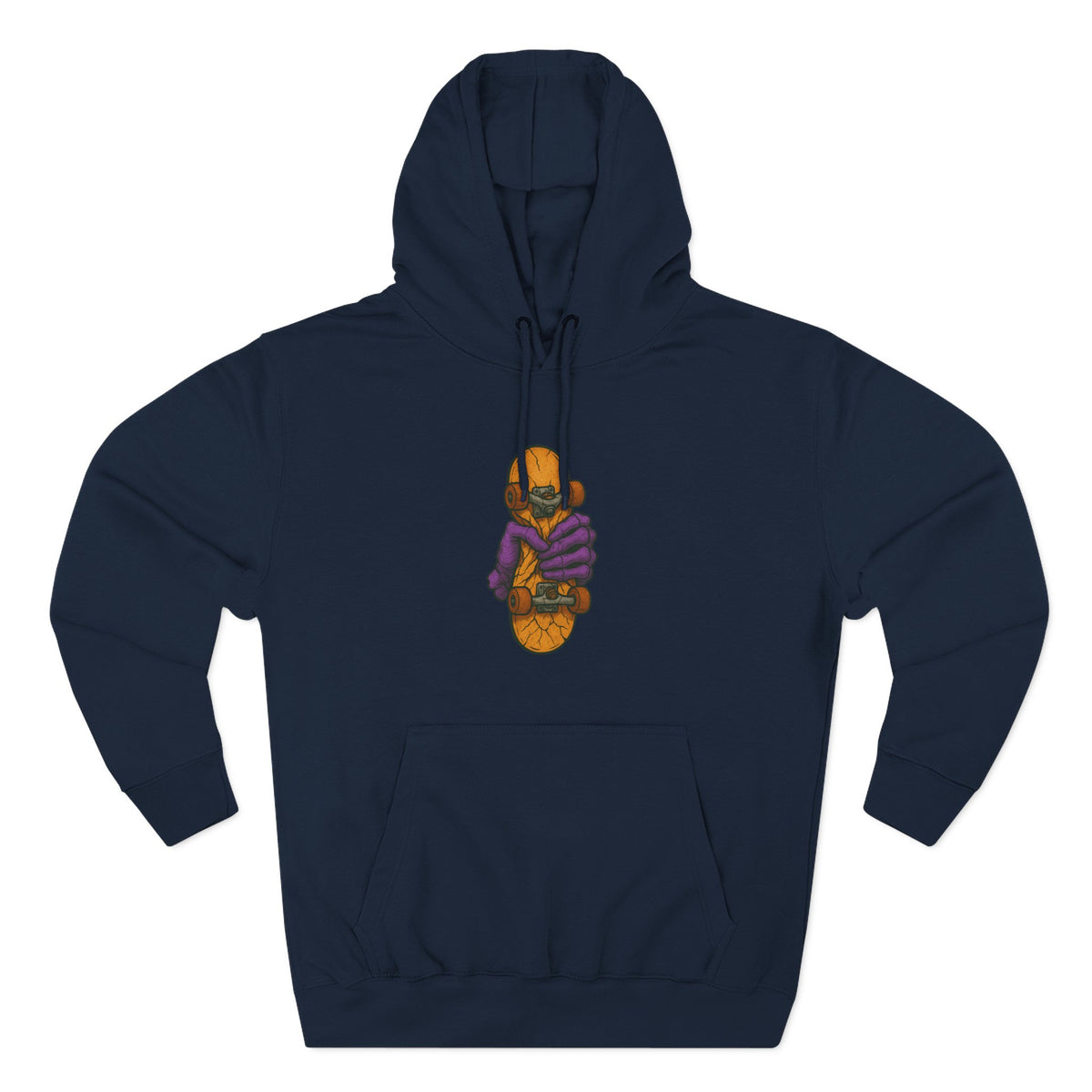 Cozy Three-Panel Fleece Hoodie for Chill Days, Perfect Gift for Friends, Unique Style, Casual Wear, Comfortable Layering Printify