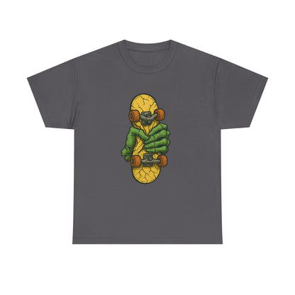 Skateboard Monster Tee, Fun Graphic T-Shirt for Skaters, Cool Unisex Cotton Shirt, Unique Gift for Birthdays, Streetwear Style Printify