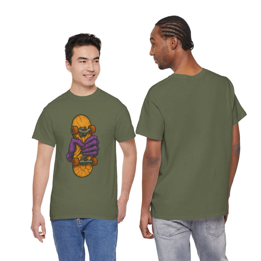 Skateboard Monster Tee, Fun Graphic T-Shirt for Skaters, Cool Unisex Cotton Shirt, Unique Gift for Birthdays, Streetwear Style Printify