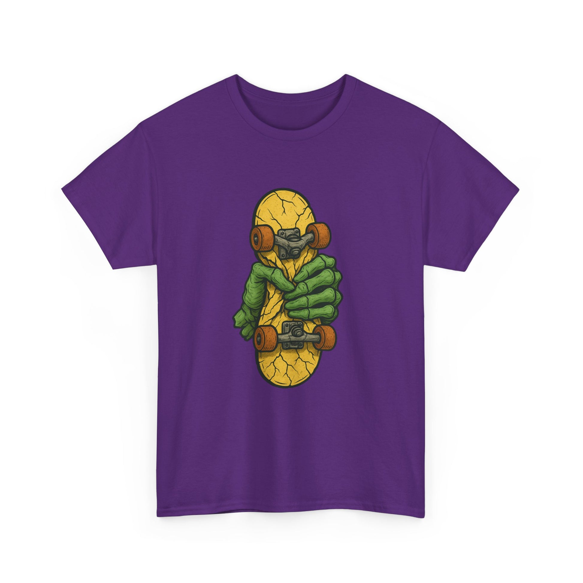 Skateboard Monster Tee, Fun Graphic T-Shirt for Skaters, Cool Unisex Cotton Shirt, Unique Gift for Birthdays, Streetwear Style Printify