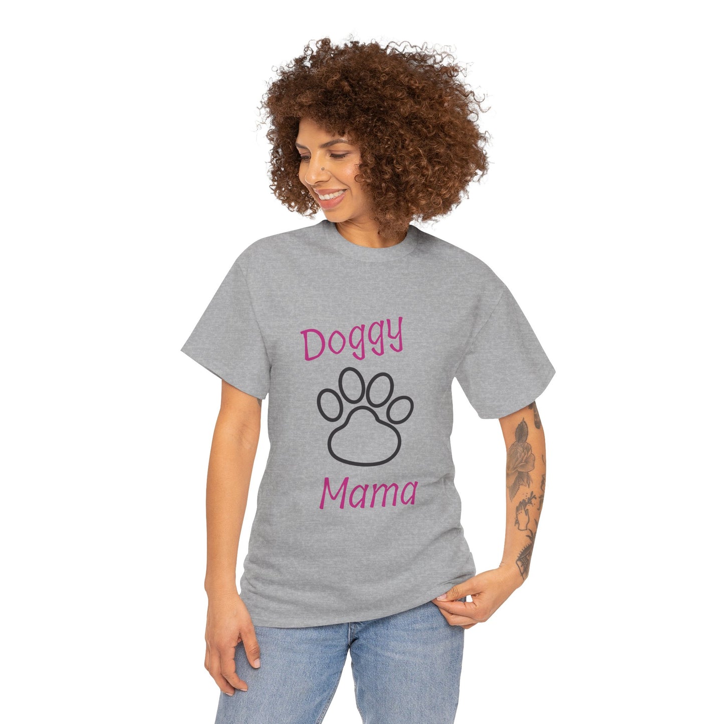Doggy Mama Unisex Heavy Cotton Tee Printify