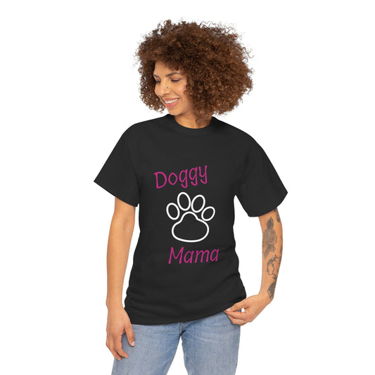 Doggy Mama Unisex Heavy Cotton Tee Printify