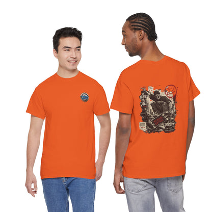 Grim Reaper Skateboard Graphic Tee – Vintage Punk Skate Shirt Printify
