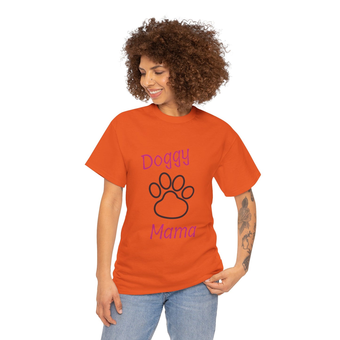 Doggy Mama Unisex Heavy Cotton Tee Printify