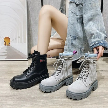 Women's Chelsea Boots - Trendy Thick-Soled Martin Boots Hip Gear Store