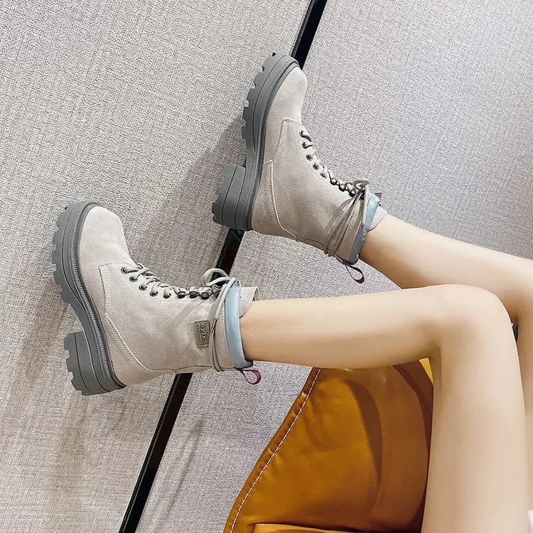 Women's Chelsea Boots - Trendy Thick-Soled Martin Boots Hip Gear Store