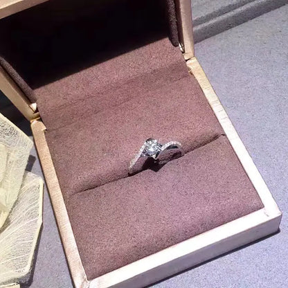 18K Gold Diamond Custom Ring for Women, Angel Kiss Hip Gear Store