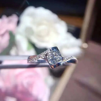 18K Gold Diamond Custom Ring for Women, Angel Kiss Hip Gear Store